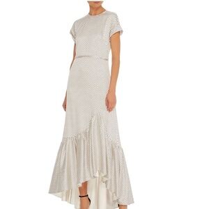 NWT Hellessy Ravena BNW Polka Dot Ruffle Hem Dress Size 8